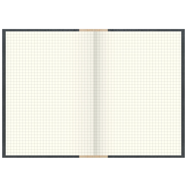 Geschäftsbuch | A5, 384 Seiten, kariert, Kunststoff, grau Rabatt – Bild 2