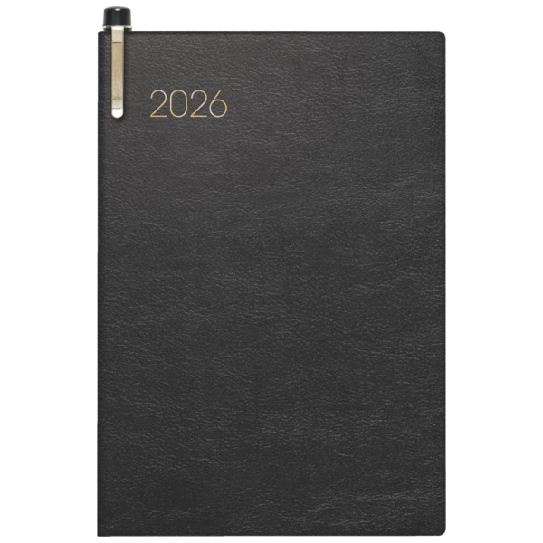 Taschenkalender Mod. 723 2026 | A7, Kunstleder, schwarz Online-Verkauf