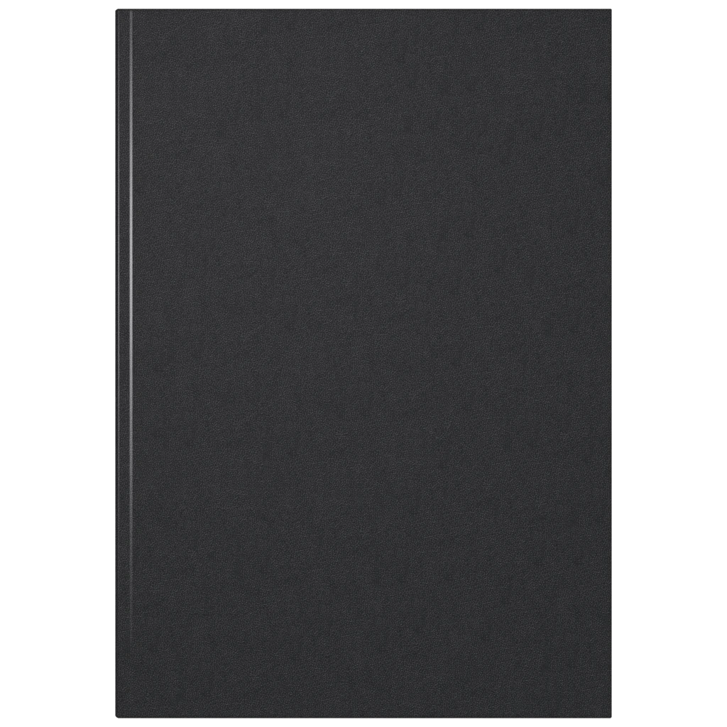 Protokollbuch | A4, kariert, schwarz Mode