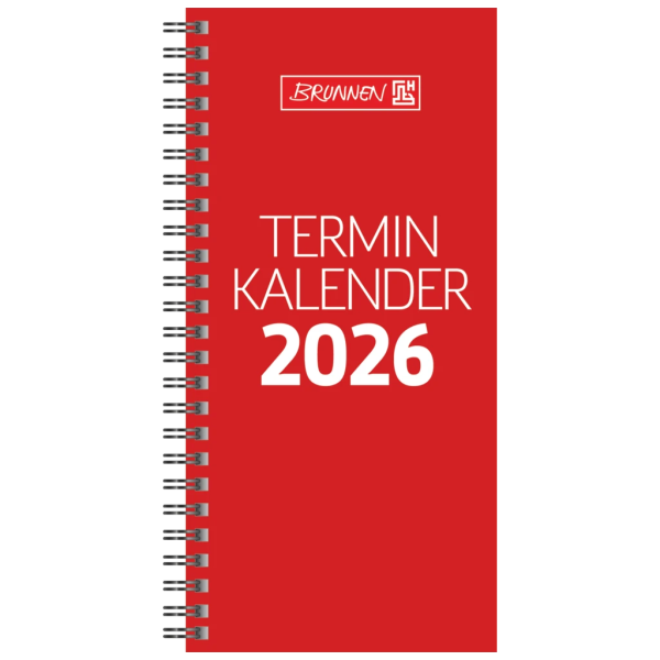Vormerkbuch Mod. 780 2026 | 100×207 mm, Karton, rot Rabatt